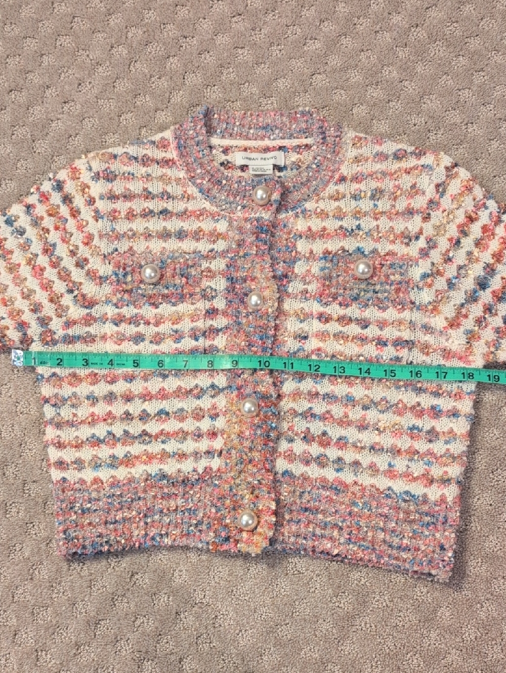 Urban Revivo Two Piece Tweed Set With Pearl Buttons - Picture 5 of 10
